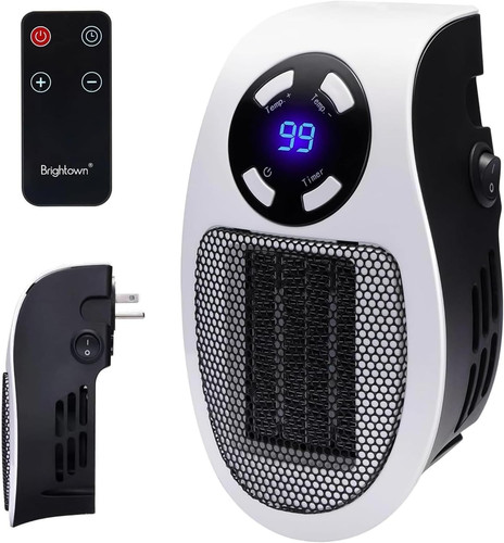 450w portable wall plug heater - portable,